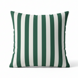 Sunbrella Acrylic Mason Forest Green Stripes Outdoor Pillow Cover