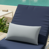 Sunbrella Acrylic Canvas Canvas Granite Grey Indoor Outdoor Pillow Cover with Zipper