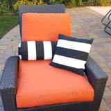 Sunbrella Cayenne Boxed Patio Cushion Cover Slipcover