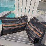 Sunbrella Acrylic Canvas Stanton Greystone Indoor Outdoor Pillow Cover with Zipper