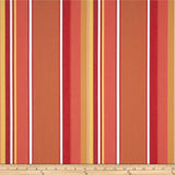 Sunbrella Acrylic Canvas Stripe Dolce Mango Outdoor Pillow Cover with Zipper