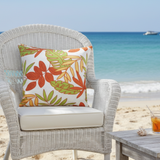 Tempo Botanical Floral Indoor Outdoor Pillow Cover with Zipper