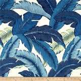 Set of TWO Tommy Bahama Tropical Swaying Palms Escape Blue Indoor Outdoor Pillow Cover