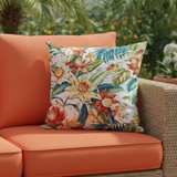 Botanical Glow Tiger Lily Indoor Outdoor Pillow Cover with Zipper