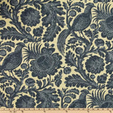 Williamsburg Tucker Resist Chambray Indoor Outdoor Pillow Cover with Zipper