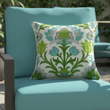 Waverly Santa Maria Mint Julep Indoor Outdoor Pillow Cover with Zipper