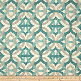 Designer Tipton Frost Linen Quatrefoil Indoor Pillow Cover with zipper