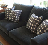 Robert Allen Dotscape Charcoal Dots Lumbar 20x12 Pillow Cover with Zipper