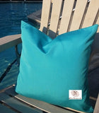 Sunbrella Canvas Aruba Indoor Outdoor Pillow Cover with zipper