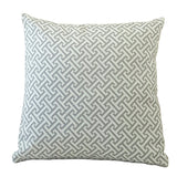 Cross Section Greek Keys Indoor Outdoor Pillow Cover with Zipper