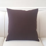 Sunbrella Canvas Bay Brown Indoor Outdoor Lumbar Pillow Cover with Zipper