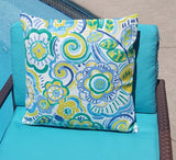 Swavelle Bronwood Surf Indoor Outdoor Pillow Cover  with Zipper