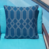 Set of TWO 16x16 Sunbrella Acrylic Connection Peacock Indoor Outdoor Pillow Covers