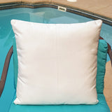 Sunbrella Acrylic Canvas Natural Pillow Cover with Zipper