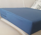 Sunbrella Canvas Sapphire Blue Box Cushion Slipcover Outdoor Patio Replacement Cover