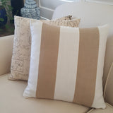 Sunbrella Hunters Glen Soft Brushed Stripes Indoor Outdoor Pillow Cover with Zipper