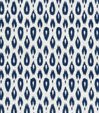 Nate Berkus Ikat Indre Lynwood Navy Indoor Pillow Cover with zipper