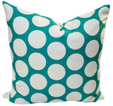 Set of TWO - 16x16 Dandie Dot True Turquoise Indoor Pillow Covers with Zipper
