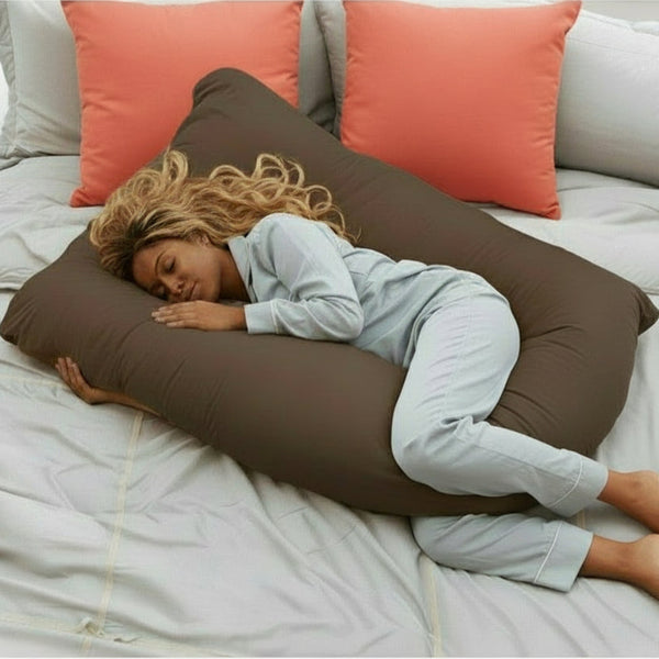 Pregnancy Full Body Pillow plus Removable Cover with Zipper Opening