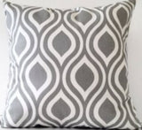 16x16 Nicole Twill Storm Tear Drop Indoor Pillow Cover with Zipper