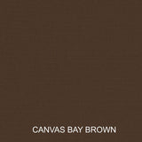 Sunbrella Canvas Bay Brown Indoor Outdoor Lumbar Pillow Cover with Zipper