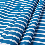 Sunbrella Acrylic Canvas Shore Regatta Stripes Indoor Outdoor Pillow Cover