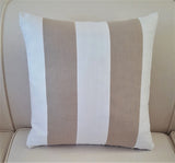 Sunbrella Hunters Glen Soft Brushed Stripes Indoor Outdoor Pillow Cover with Zipper