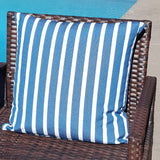 Sunbrella Acrylic Canvas Shore Regatta Stripes Indoor Outdoor Pillow Cover