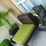 Sunbrella Cast Moss Green Boxed Cushion Slipcover Outdoor Patio Replacement Cover