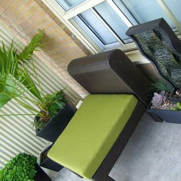 Sunbrella Cast Moss Green Boxed Cushion Slipcover Outdoor Patio Replacement Cover