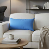 Sunbrella Acrylic Canvas Capri Blue Indoor Outdoor Pillow Cover with Zipper