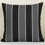 Sunbrella Acrylic Peyton Granite Stripes Outdoor Pillow Cover with Zipper