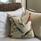 Richloom Birdwatcher Meadow Birds Indoor Pillow Cover with Zipper
