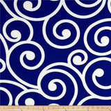 Set of TWO Richloom Solar Best Cobalt Scroll Indoor Outdoor Pillow Covers