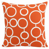 Freehand Tangerine Indoor Cotton Pillow Cover with Zipper